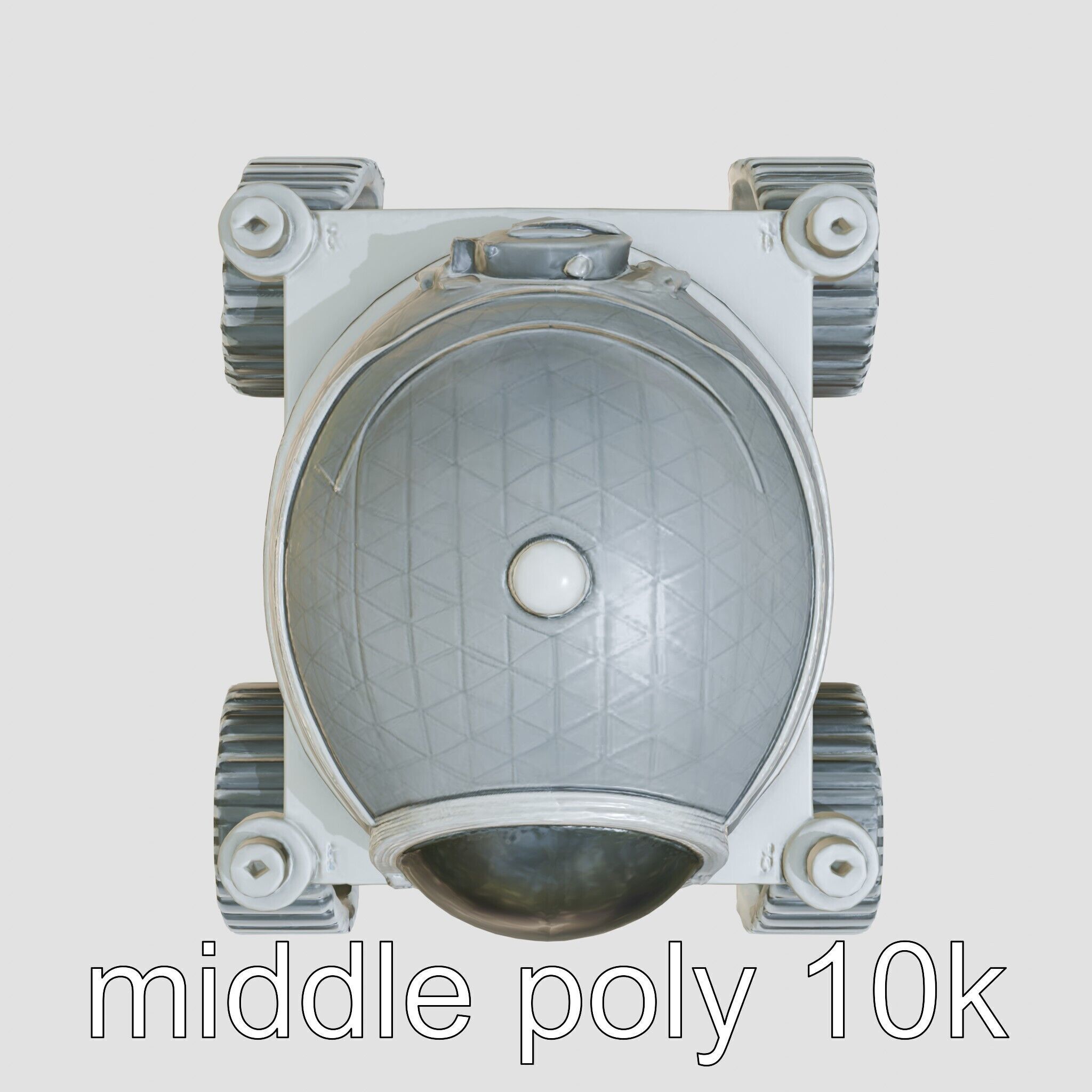 Lunar Rover Pyramid Titanium Cabin 3D Model Low-poly 3D model_10