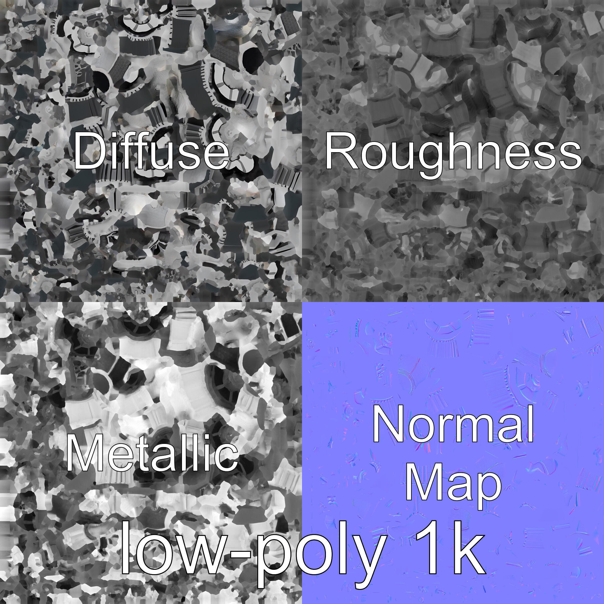 Lunar Rover Pyramid Titanium Cabin 3D Model Low-poly 3D model_1