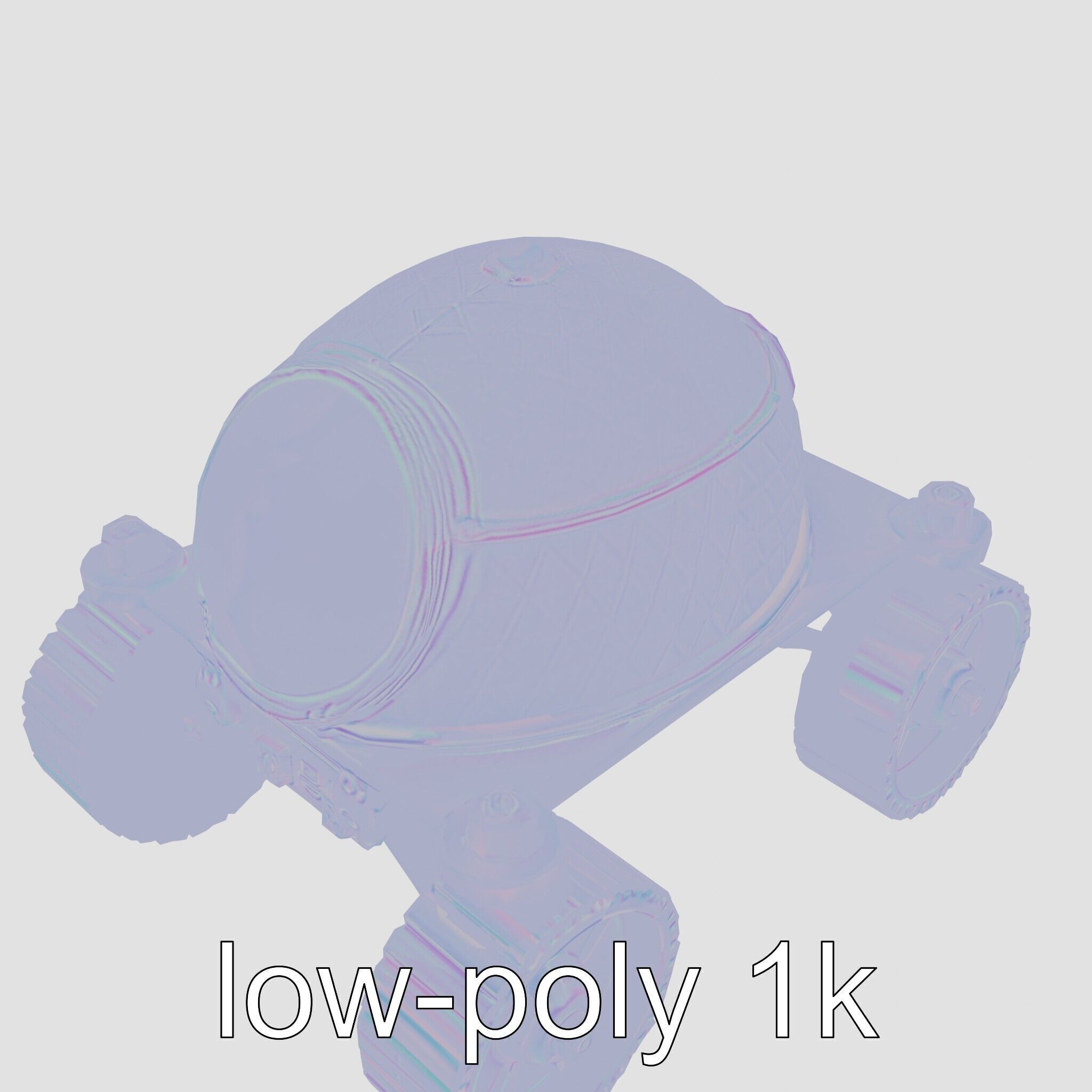 Lunar Rover Pyramid Titanium Cabin 3D Model Low-poly 3D model_4