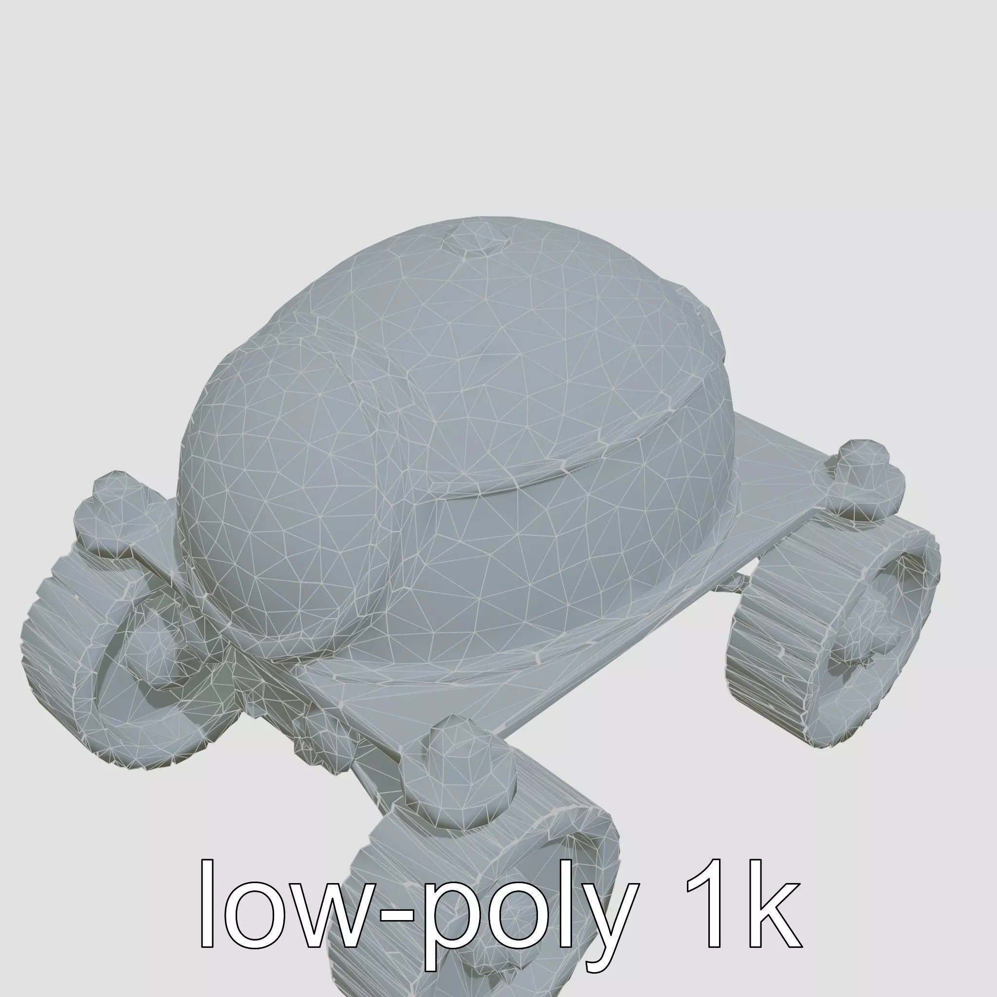 Lunar Rover Pyramid Titanium Cabin 3D Model Low-poly 3D model_0