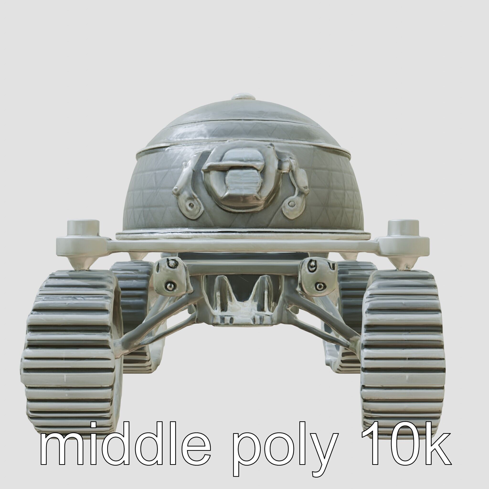 Lunar Rover Pyramid Titanium Cabin 3D Model Low-poly 3D model_6