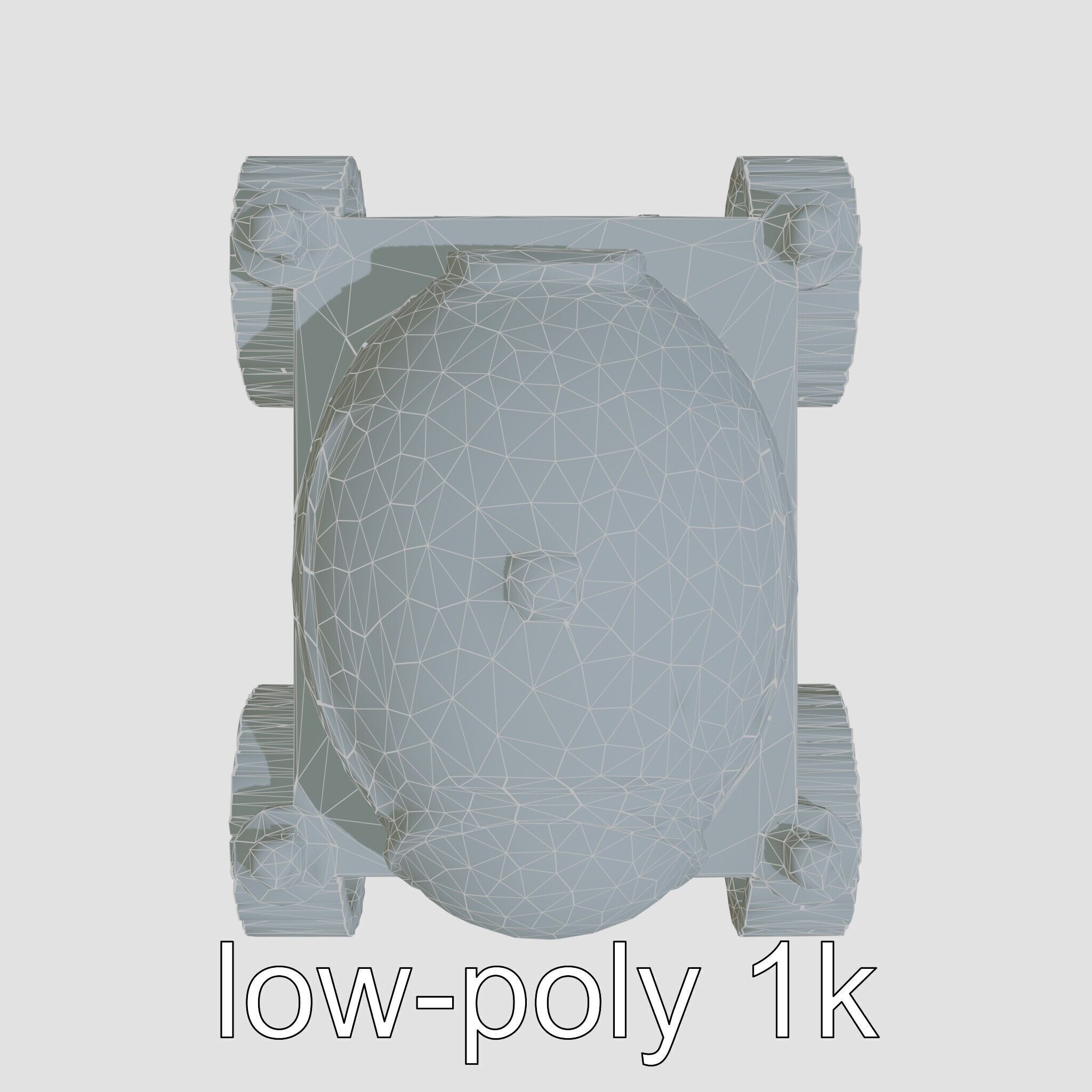 Lunar Rover Pyramid Titanium Cabin 3D Model Low-poly 3D model_24