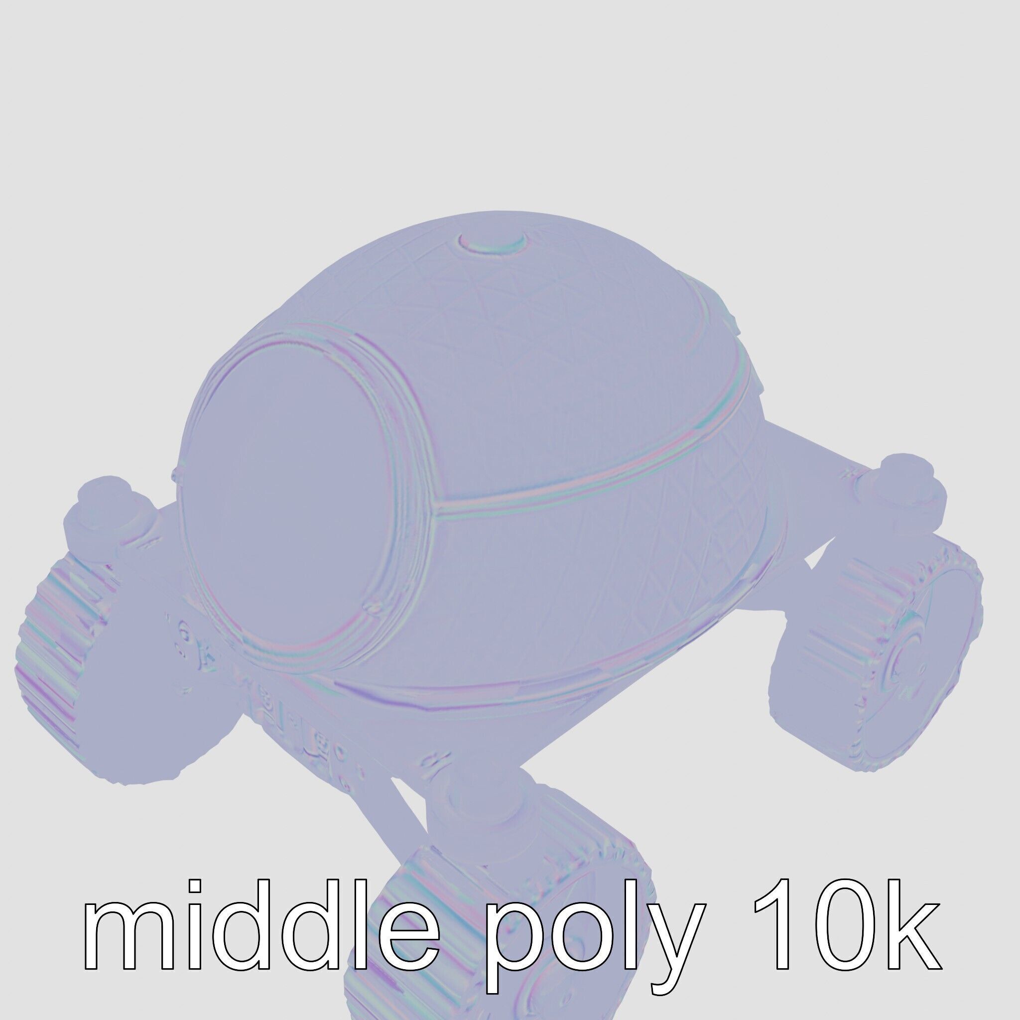 Lunar Rover Pyramid Titanium Cabin 3D Model Low-poly 3D model_11