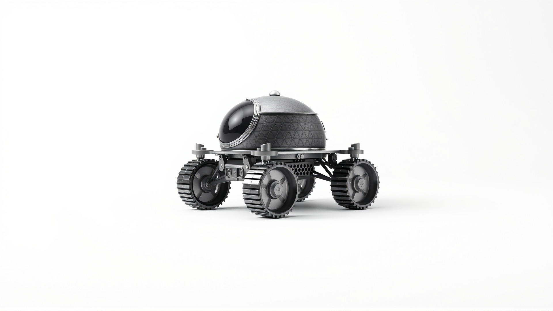 Lunar Rover Pyramid Titanium Cabin 3D Model Low-poly 3D model_3