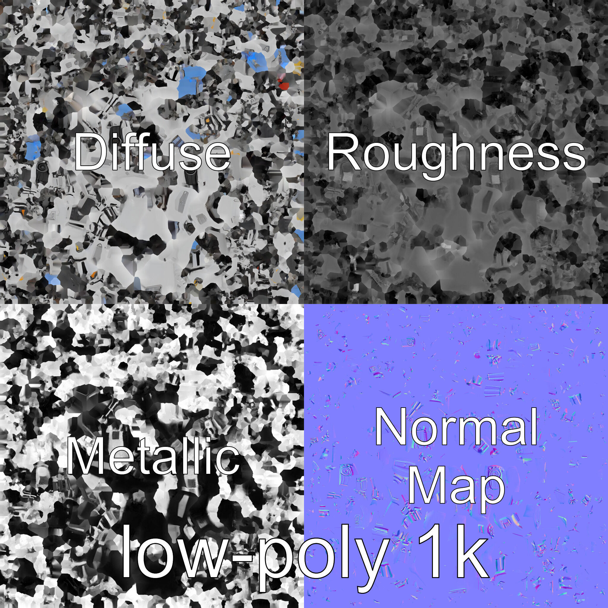 Industrial Mecha Exoskeleton Robot Low-poly 3D model_25