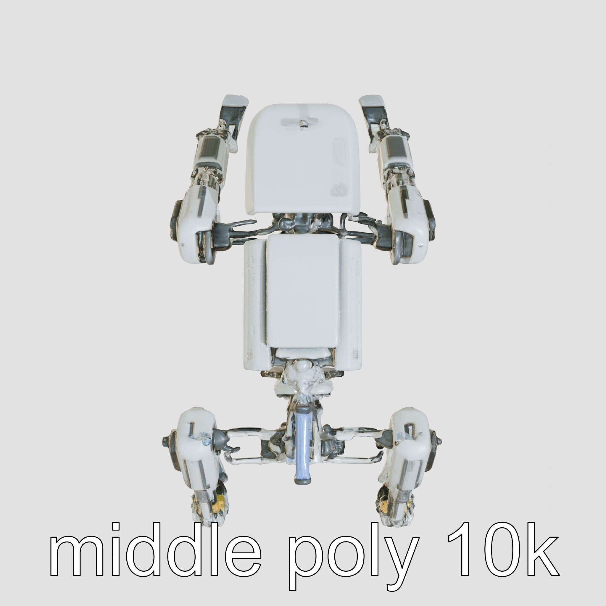 Industrial Mecha Exoskeleton Robot Low-poly 3D model_3
