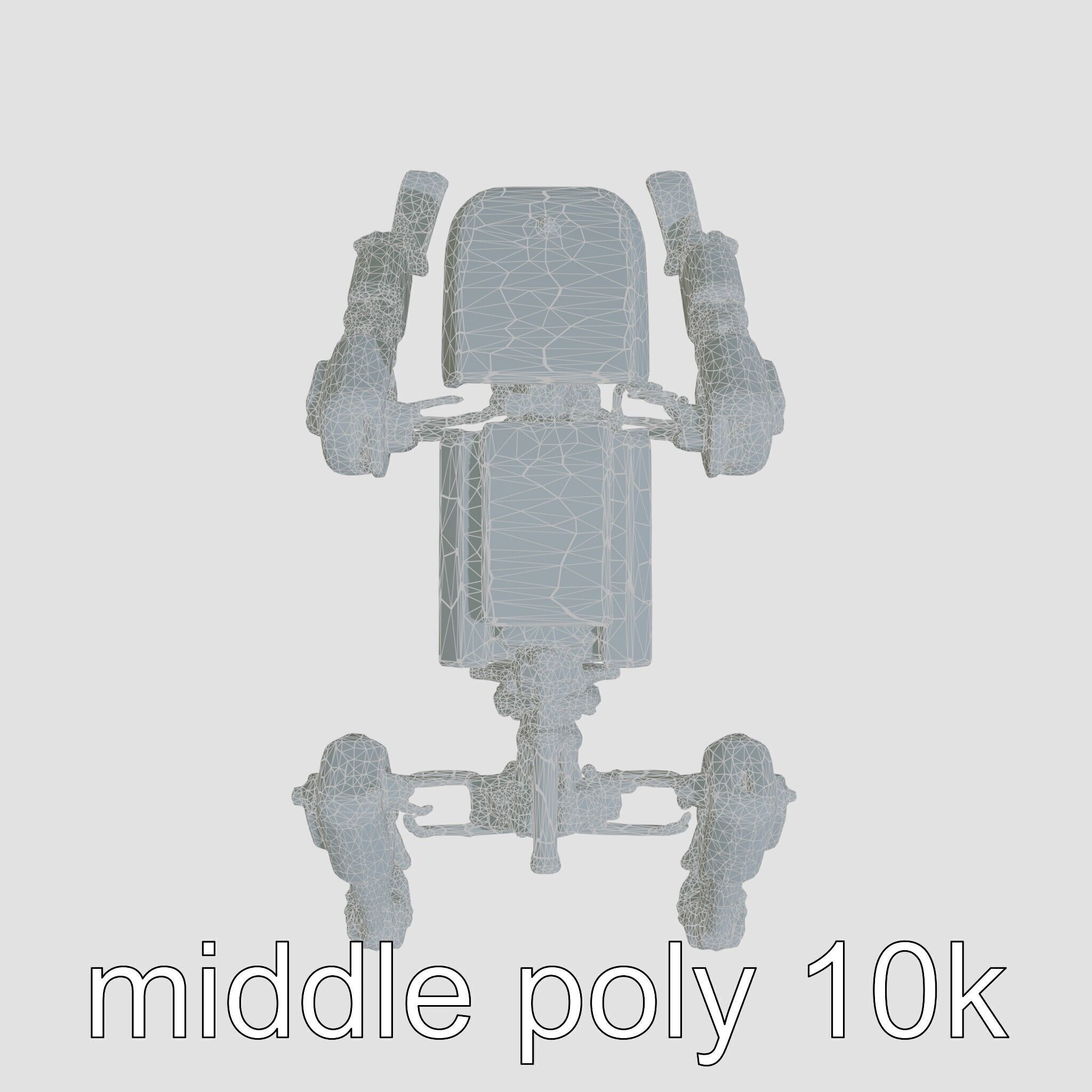 Industrial Mecha Exoskeleton Robot Low-poly 3D model_21