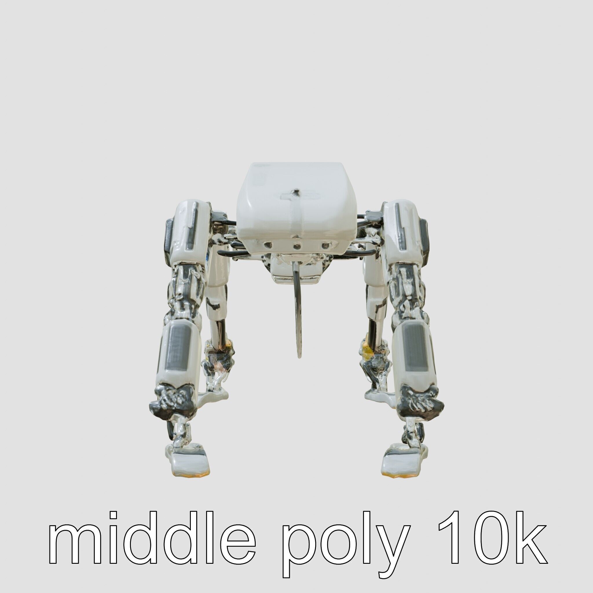 Industrial Mecha Exoskeleton Robot Low-poly 3D model_5