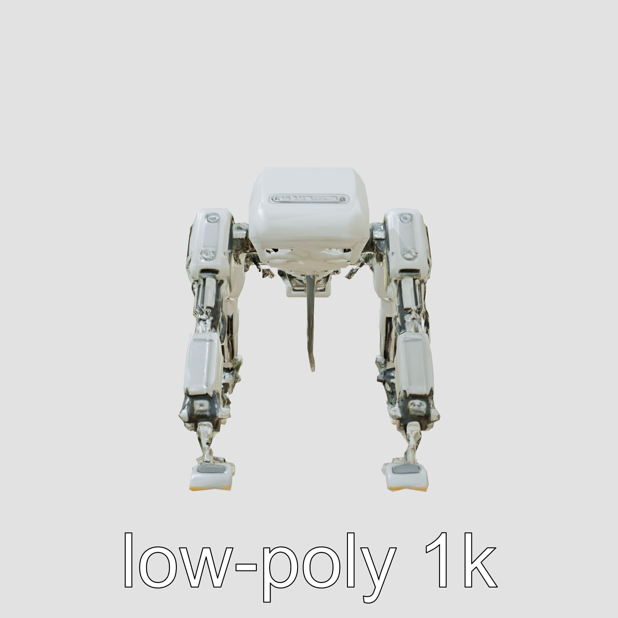 Industrial Mecha Exoskeleton Robot Low-poly 3D model_15