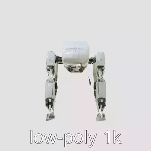 Industrial Mecha Exoskeleton Robot Low-poly 3D model