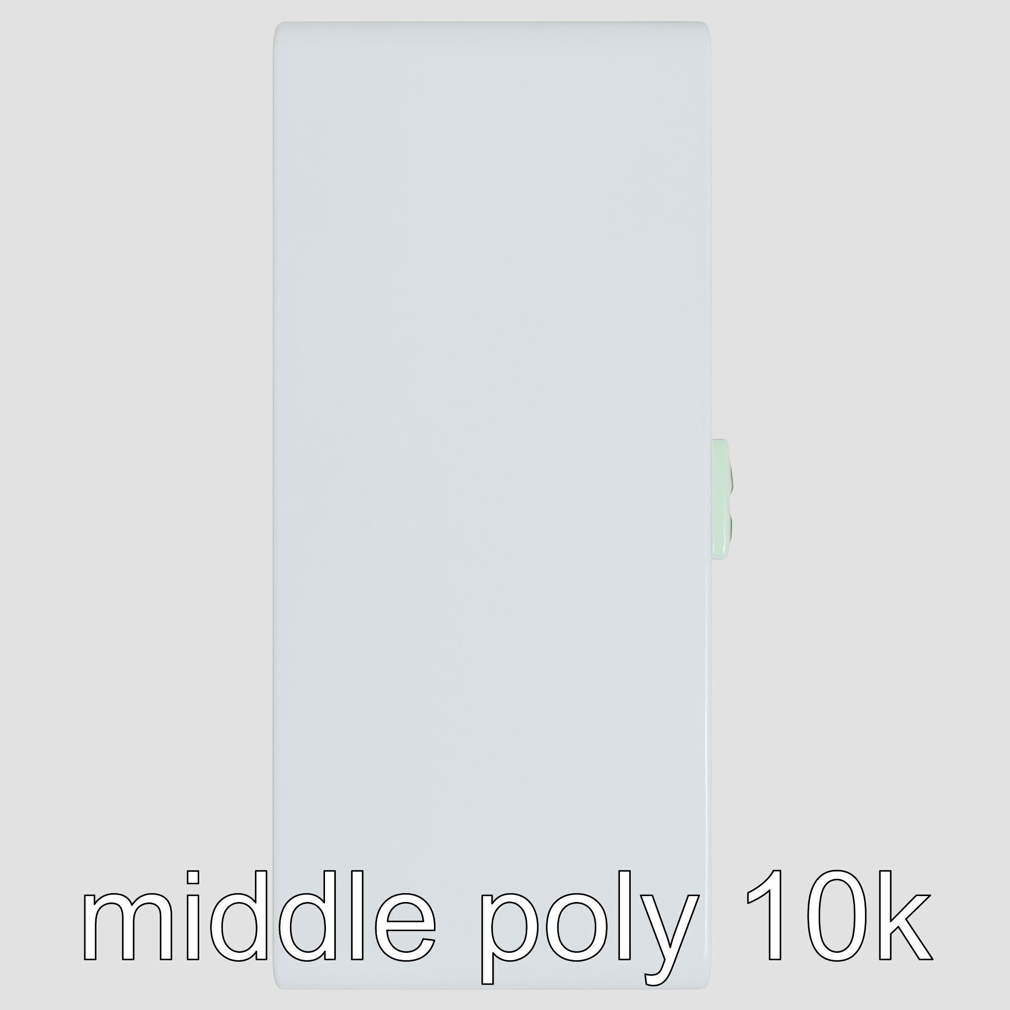 Smart Waste Bin Monolith Minimalist Design Low-poly 3D model_14