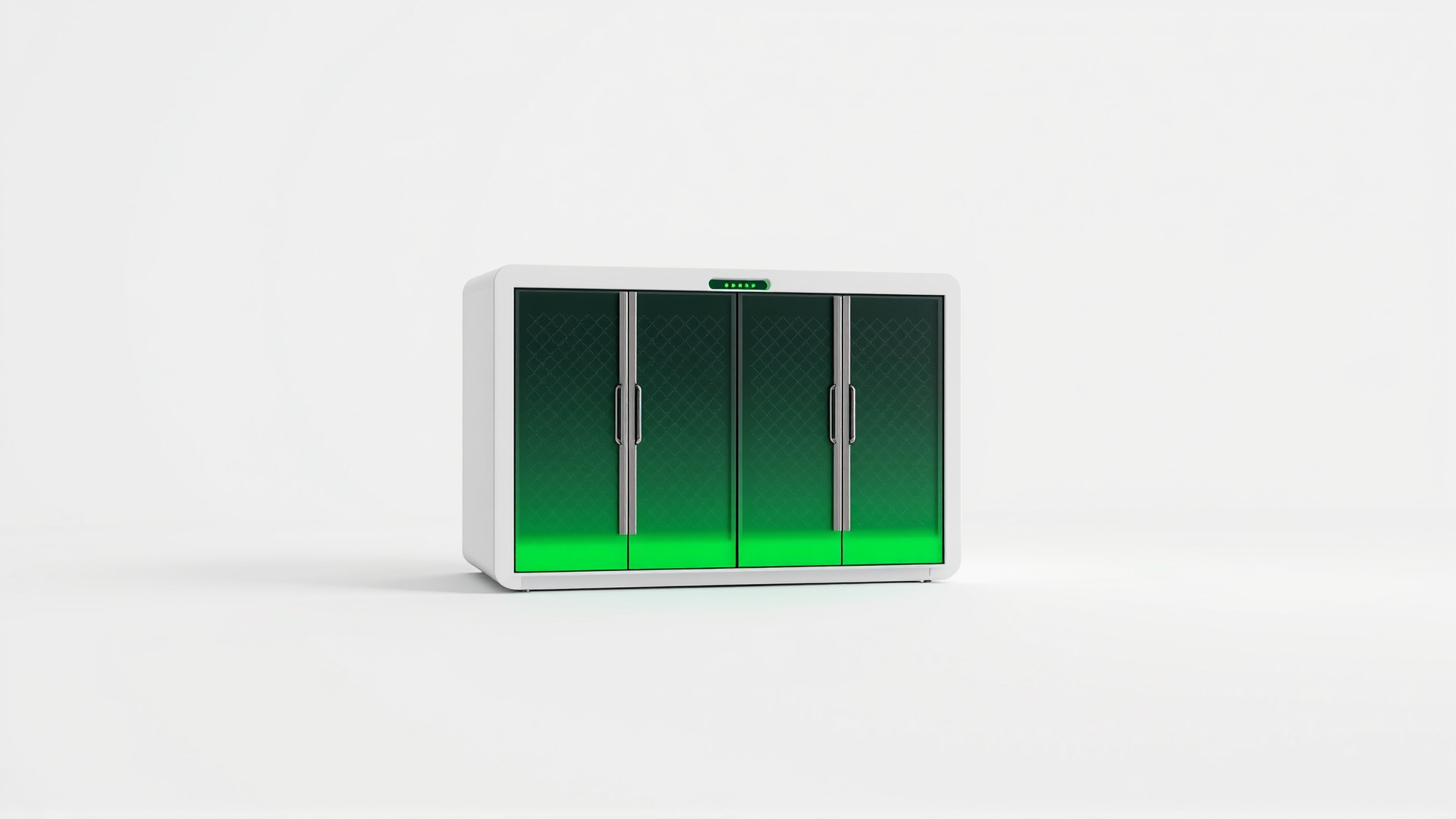 Smart Waste Bin Monolith Minimalist Design Low-poly 3D model_3