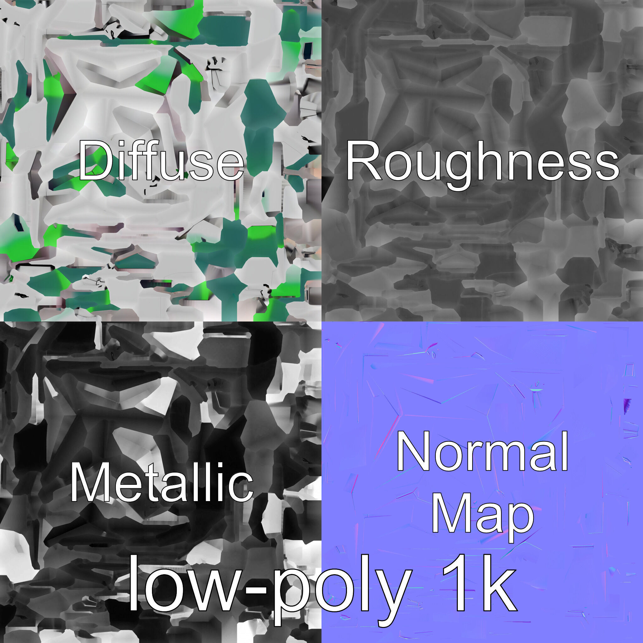 Smart Waste Bin Monolith Minimalist Design Low-poly 3D model_27