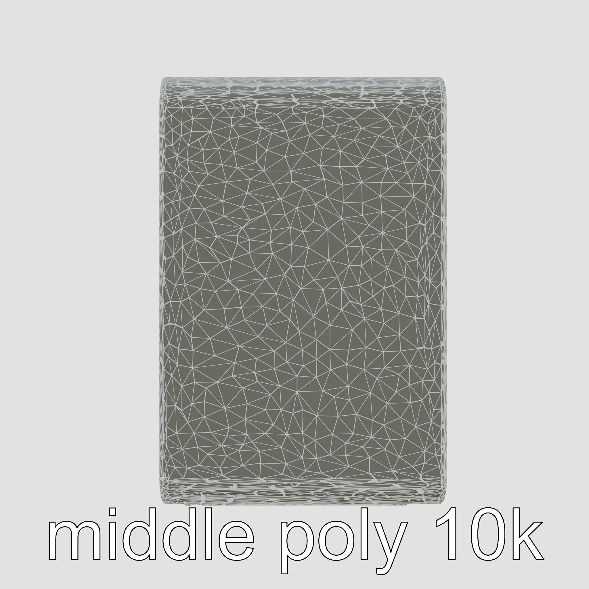 Smart Waste Bin Monolith Minimalist Design Low-poly 3D model_20