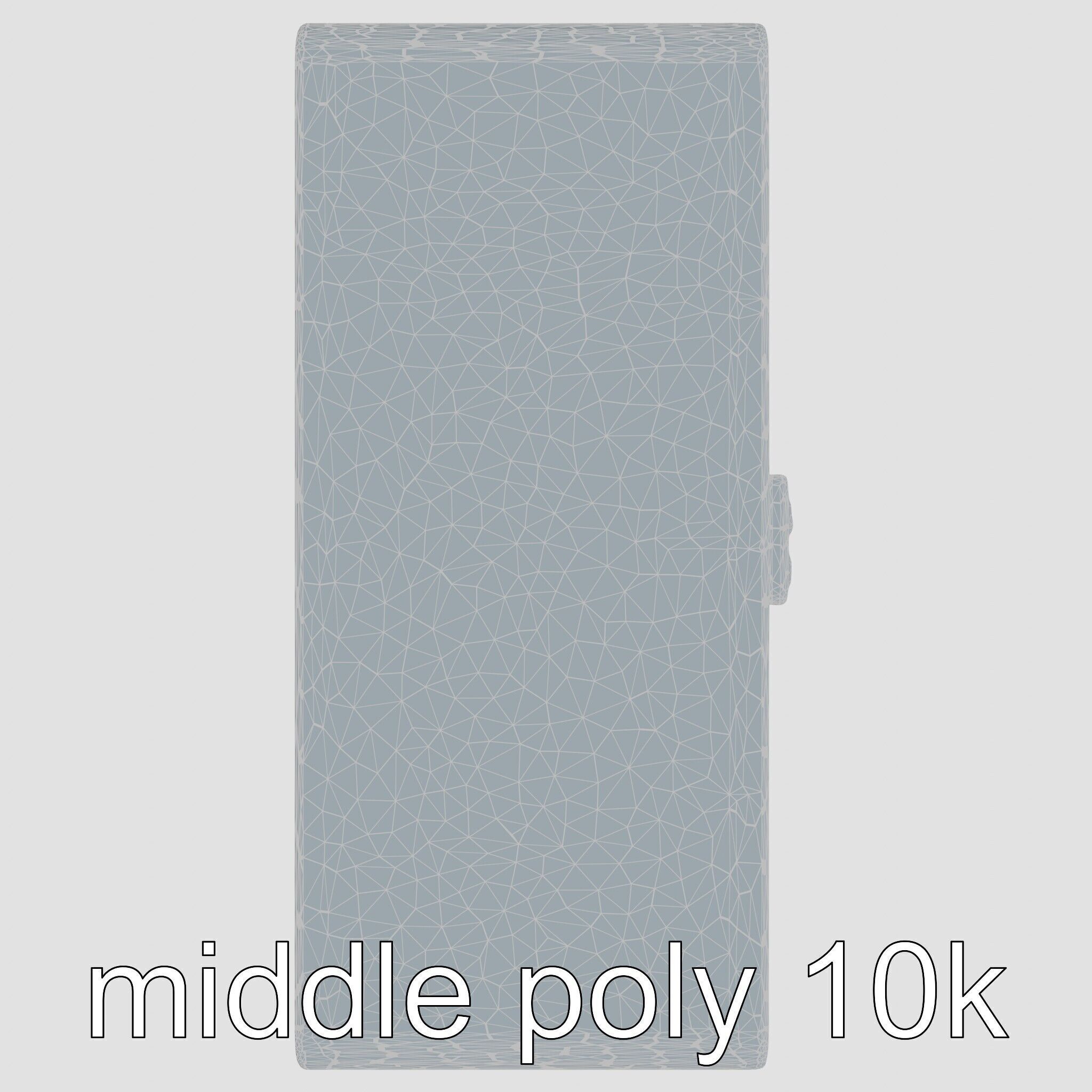 Smart Waste Bin Monolith Minimalist Design Low-poly 3D model_28