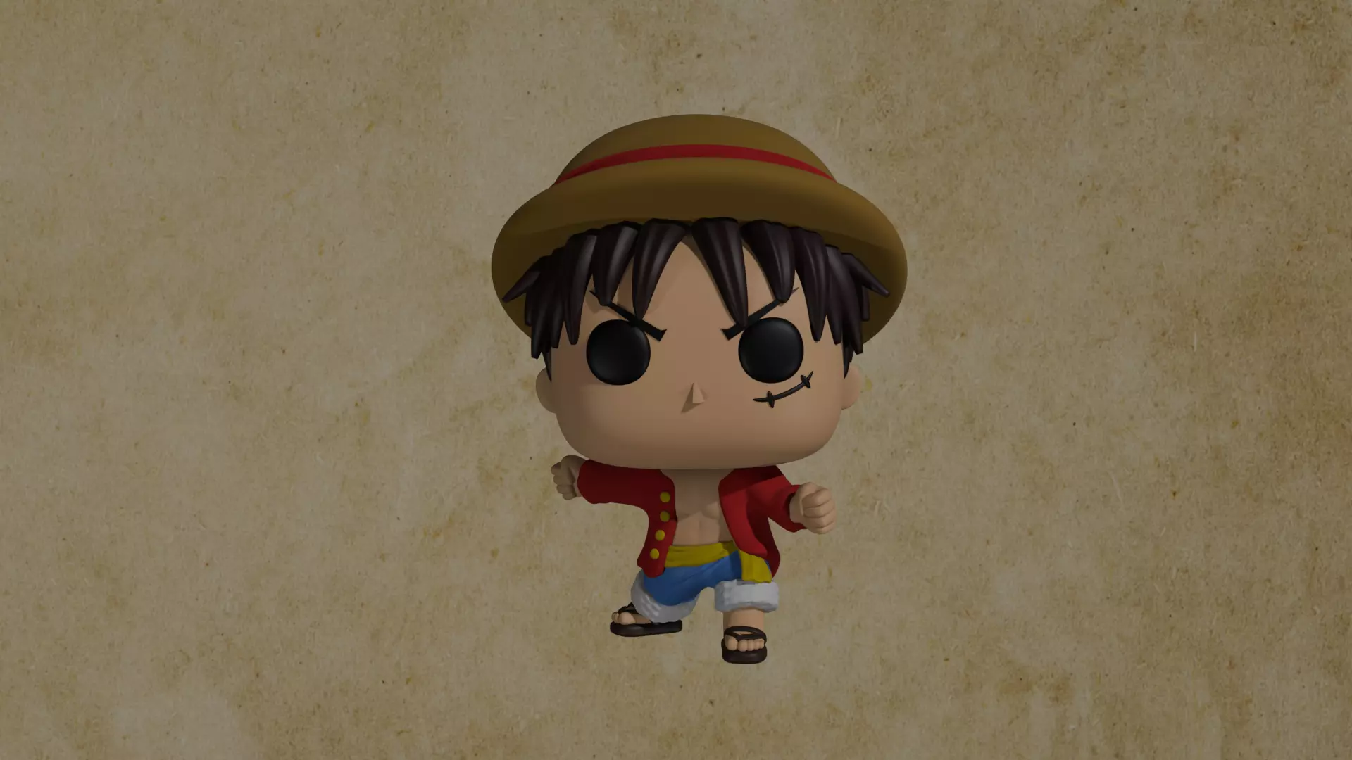 Monkey D Luffy - One Piece 3D print model_0