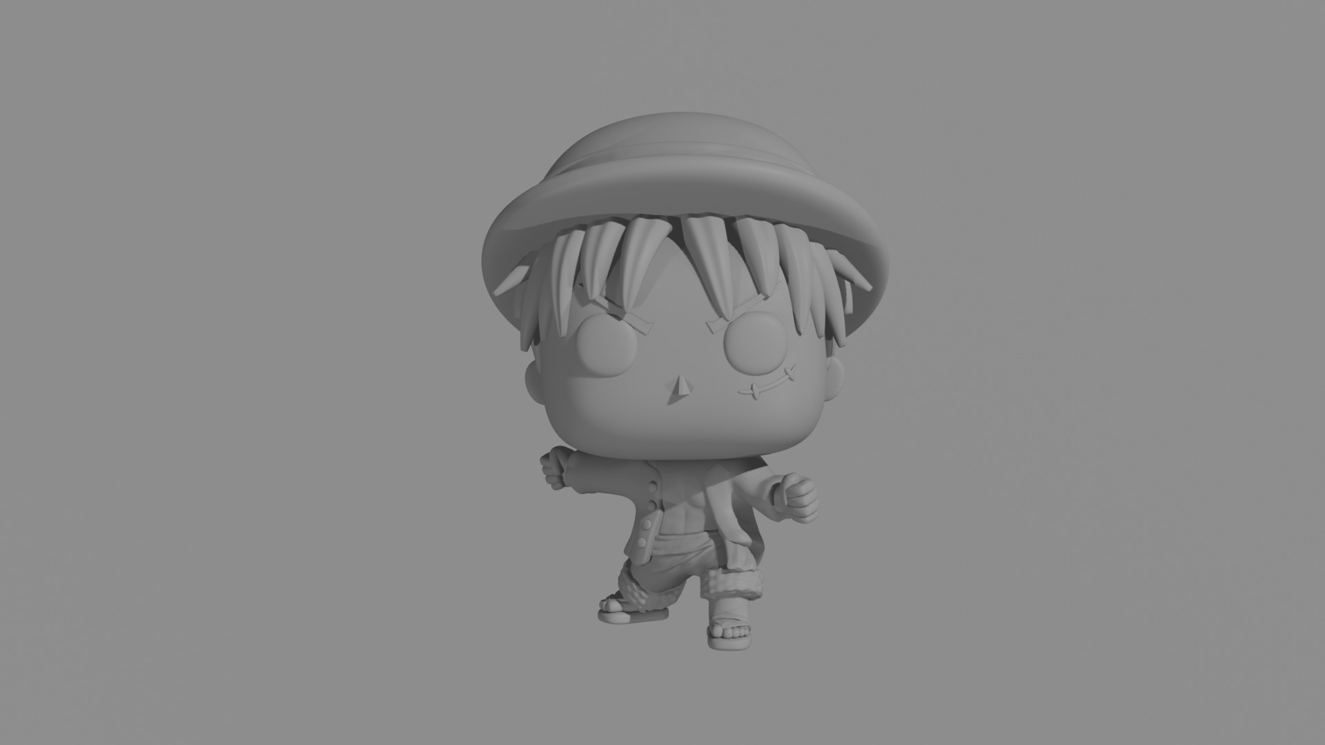 Monkey D Luffy - One Piece 3D print model_2