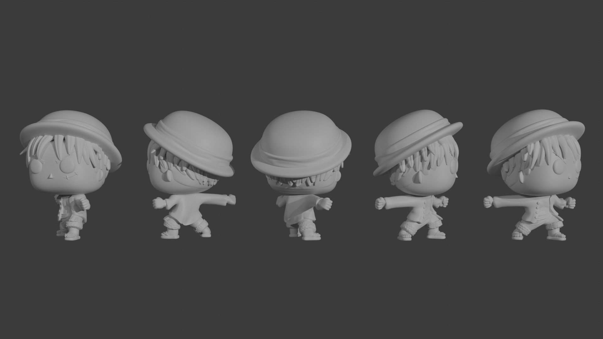 Monkey D Luffy - One Piece 3D print model_4