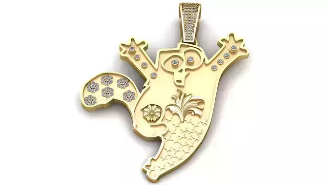 CARTOON CHARACTER PENDANT 3D PRINTABLE MODEL