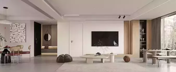 Modern and simple living room