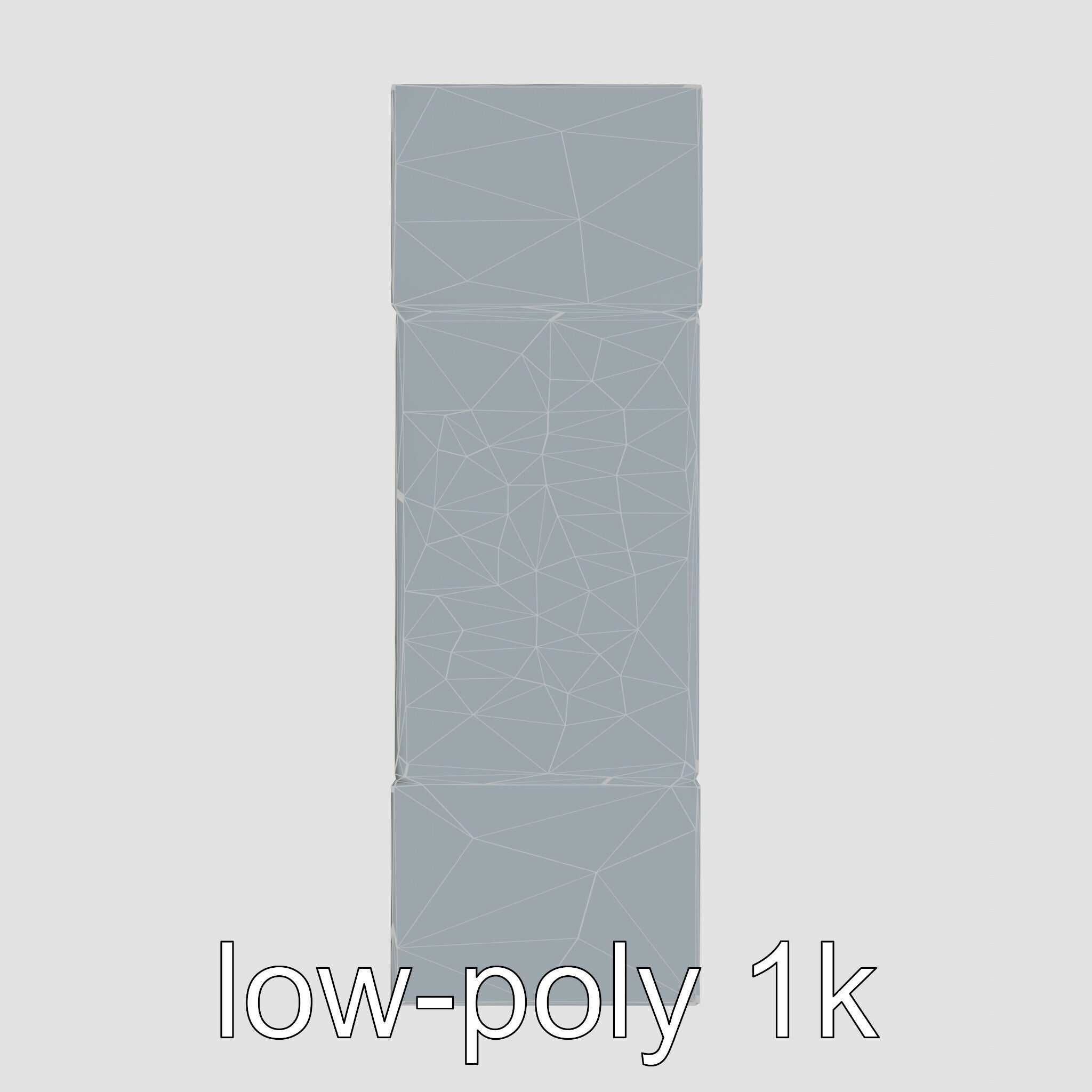 Reconciliation Bench Stele Marble Mosaic Low-poly 3D model_25