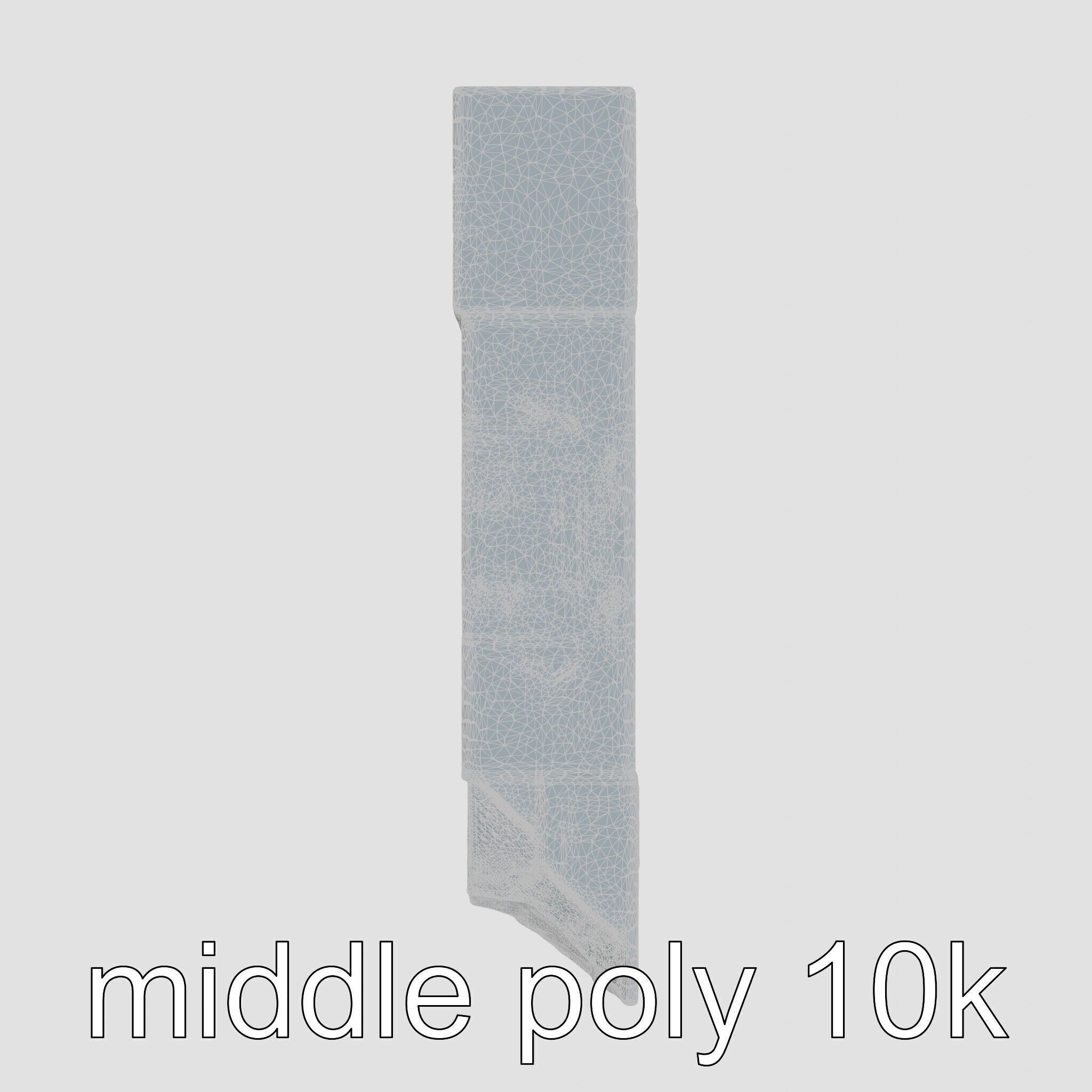 Reconciliation Bench Stele Marble Mosaic Low-poly 3D model_23