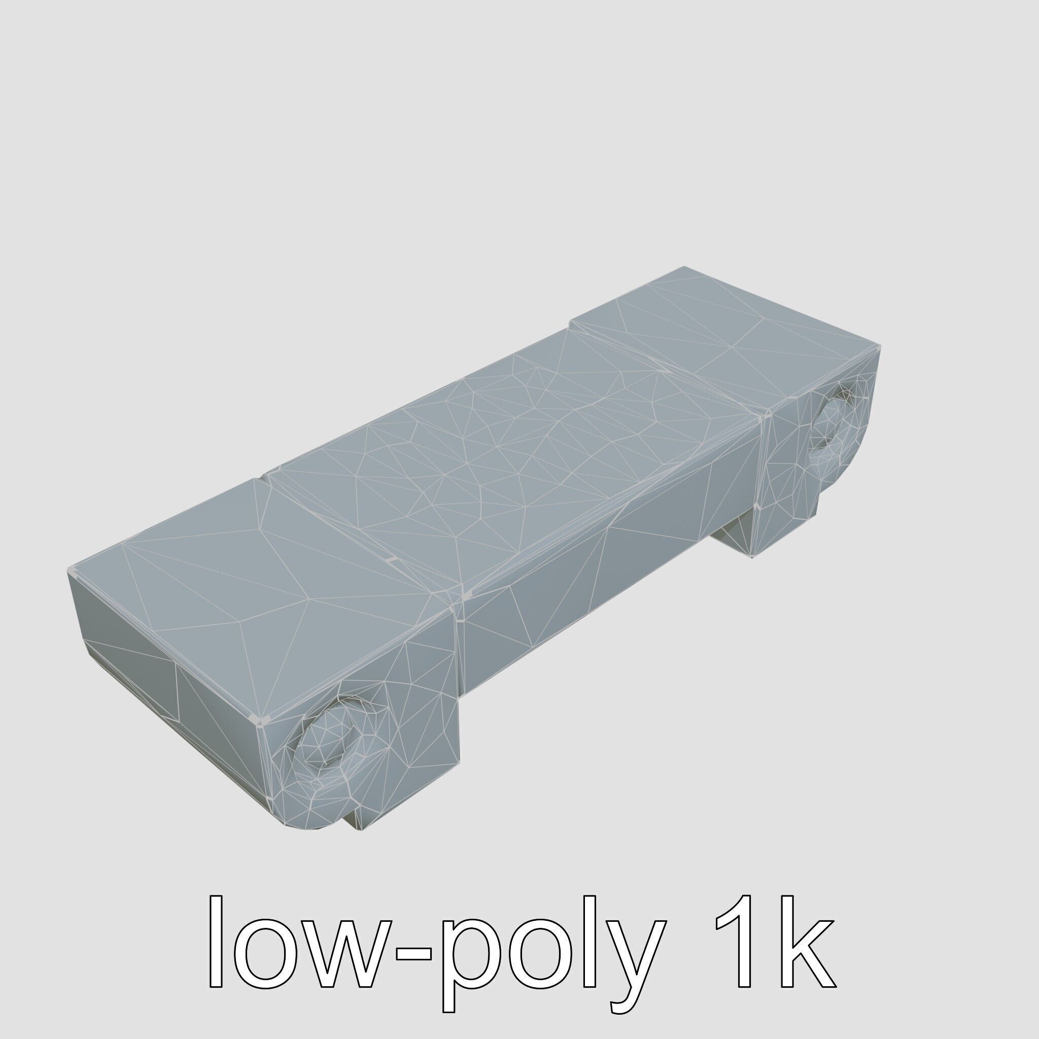 Reconciliation Bench Stele Marble Mosaic Low-poly 3D model_13