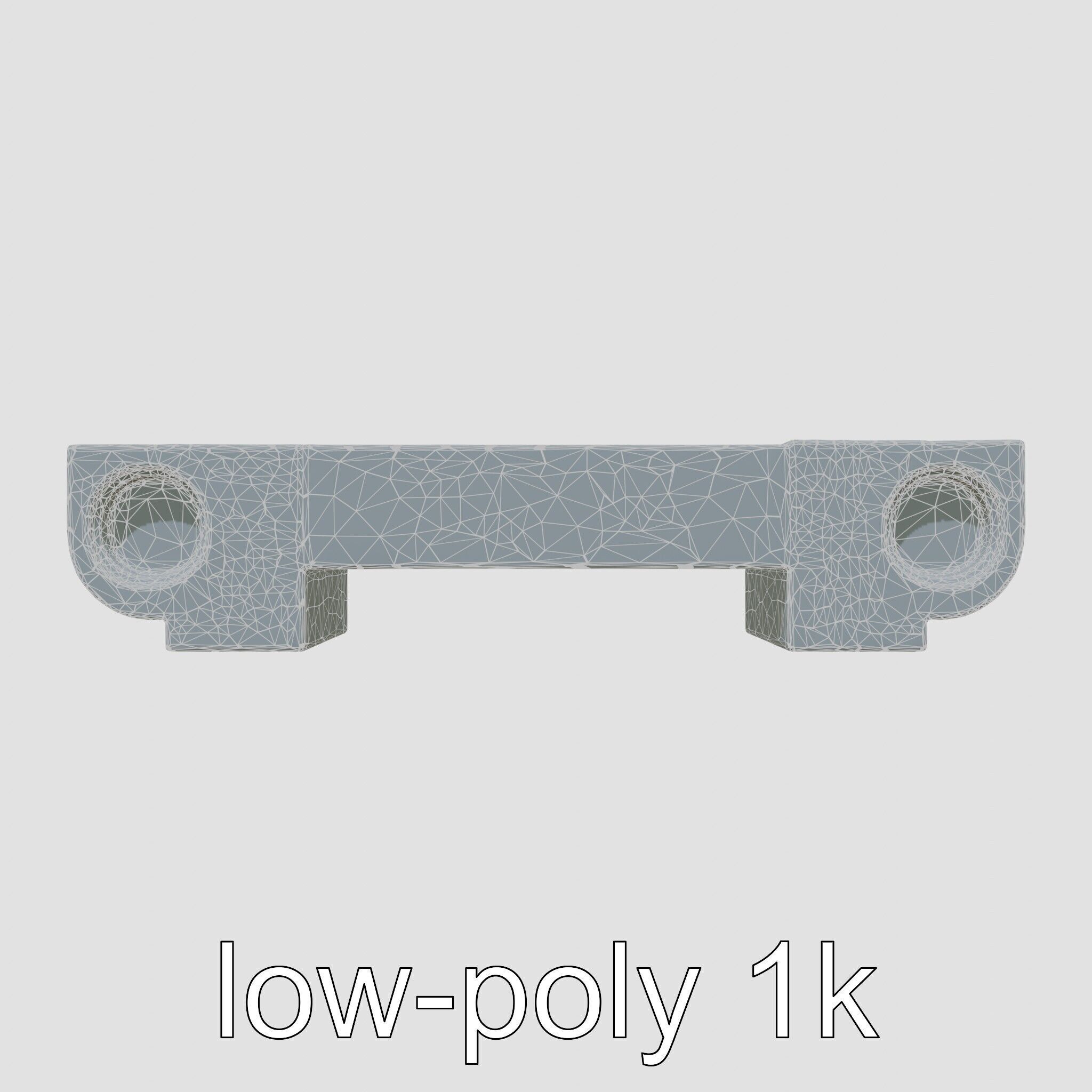 Reconciliation Bench Stele Marble Mosaic Low-poly 3D model_18