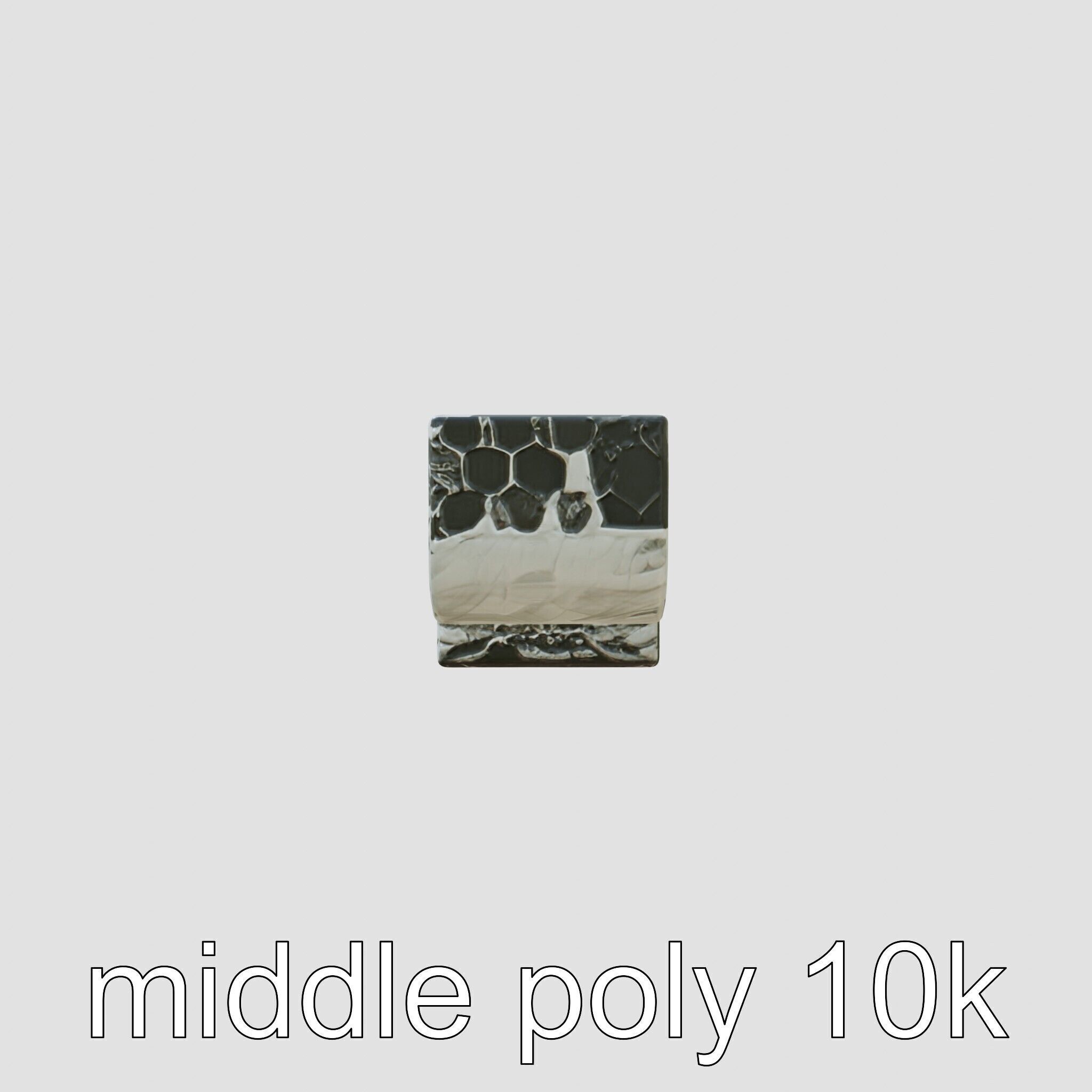 Reconciliation Bench Stele Marble Mosaic Low-poly 3D model_2