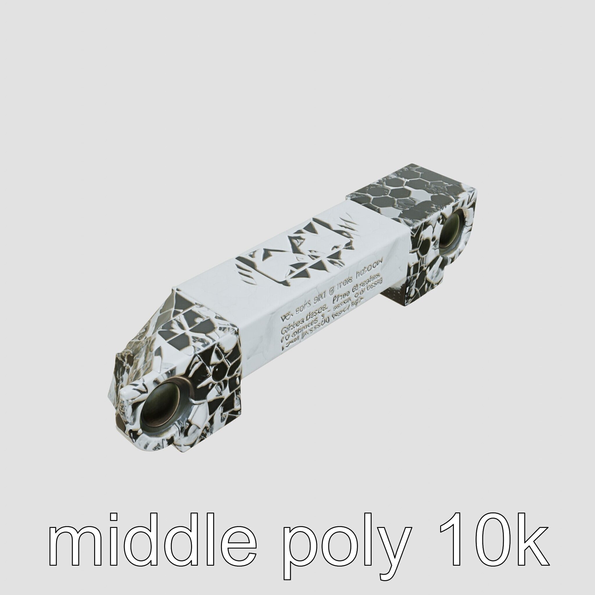 Reconciliation Bench Stele Marble Mosaic Low-poly 3D model_8