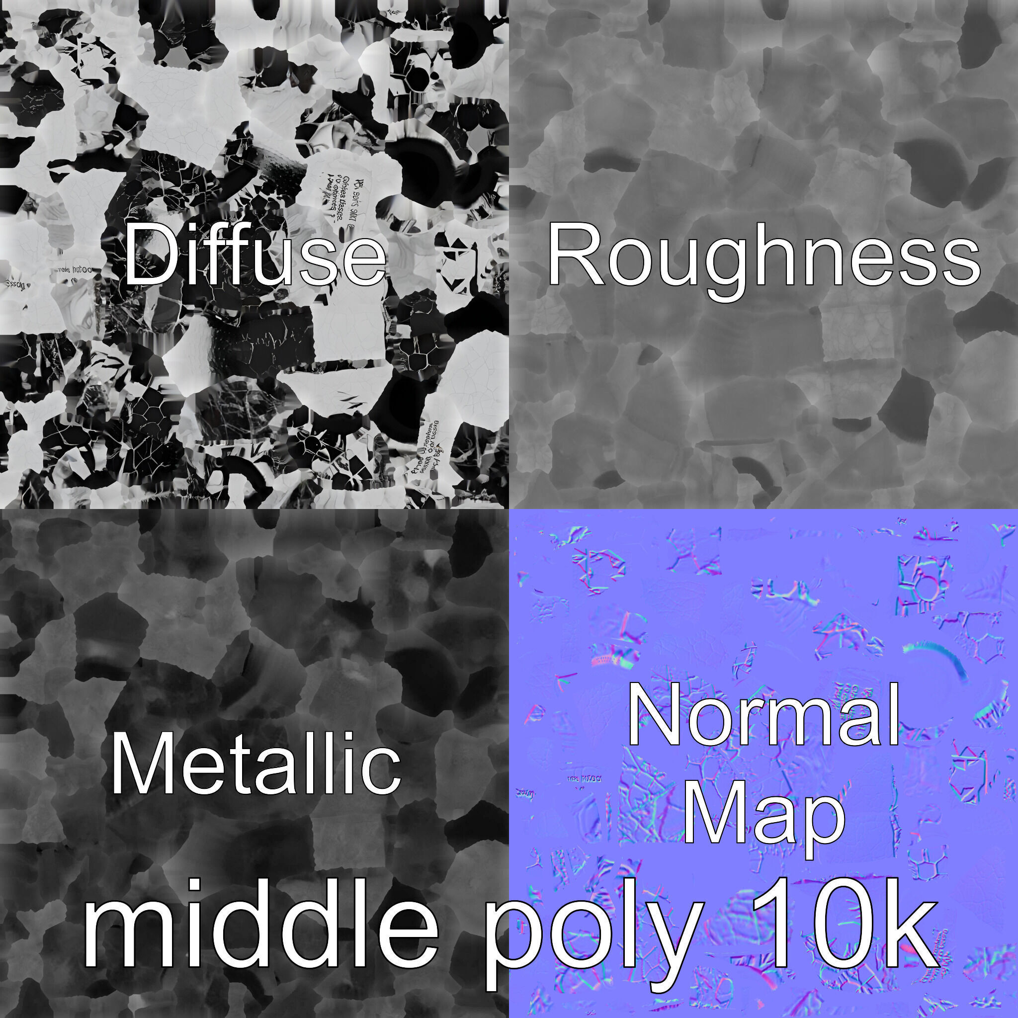 Reconciliation Bench Stele Marble Mosaic Low-poly 3D model_29