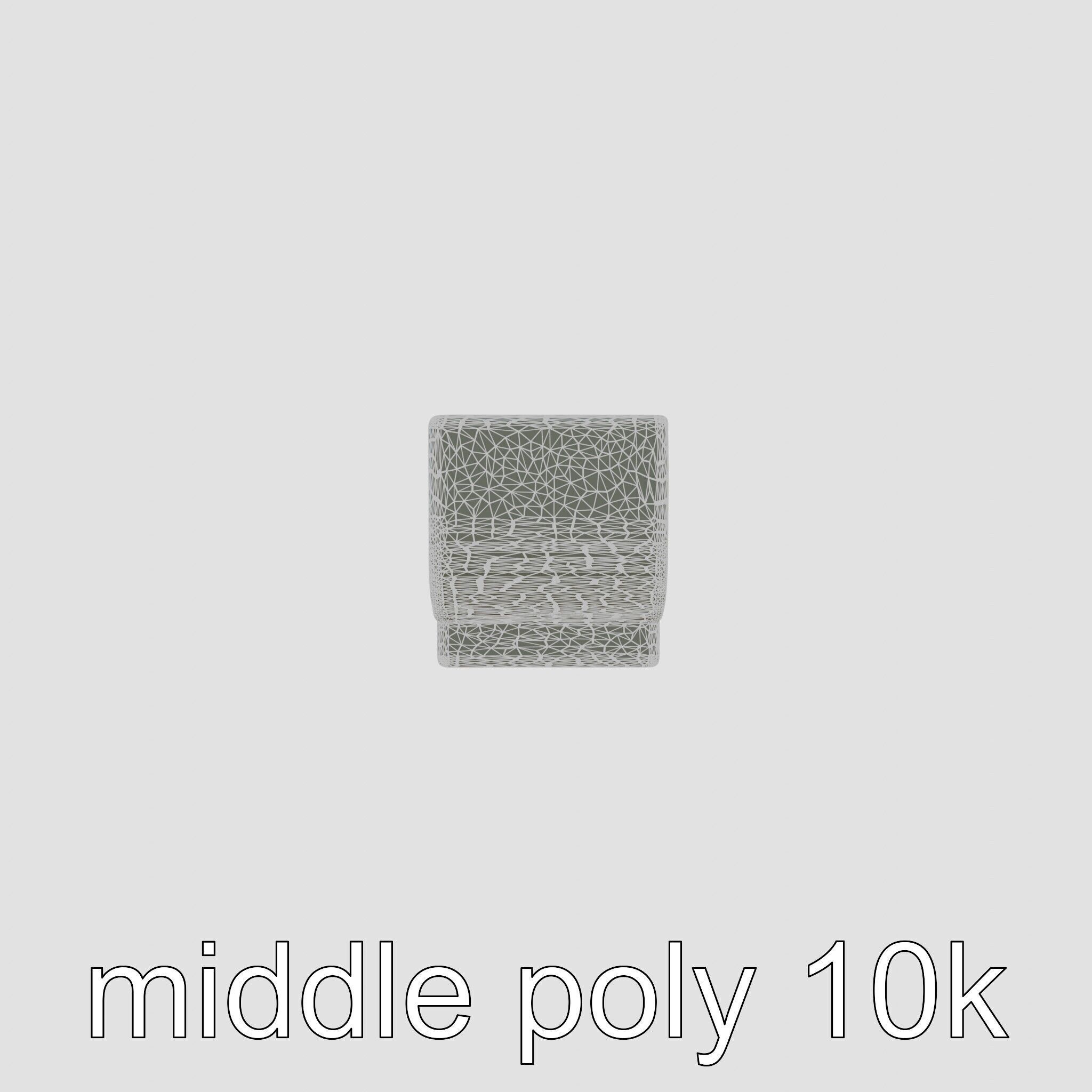 Reconciliation Bench Stele Marble Mosaic Low-poly 3D model_5