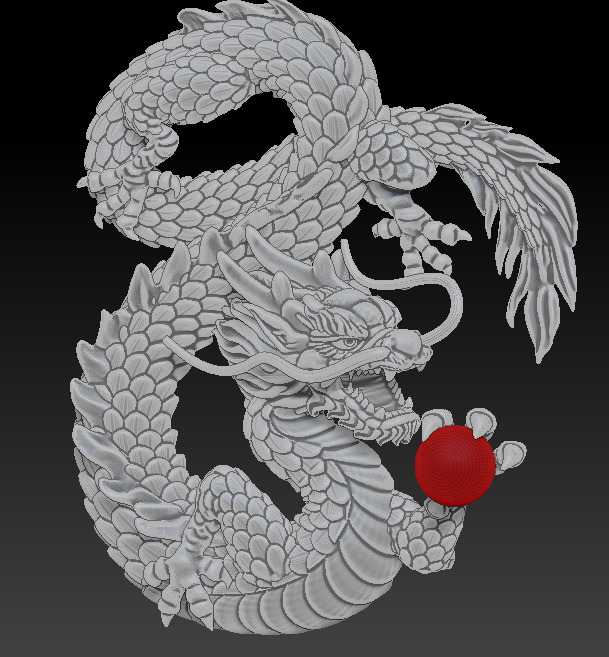 Dragon Pendant 3D print model_1