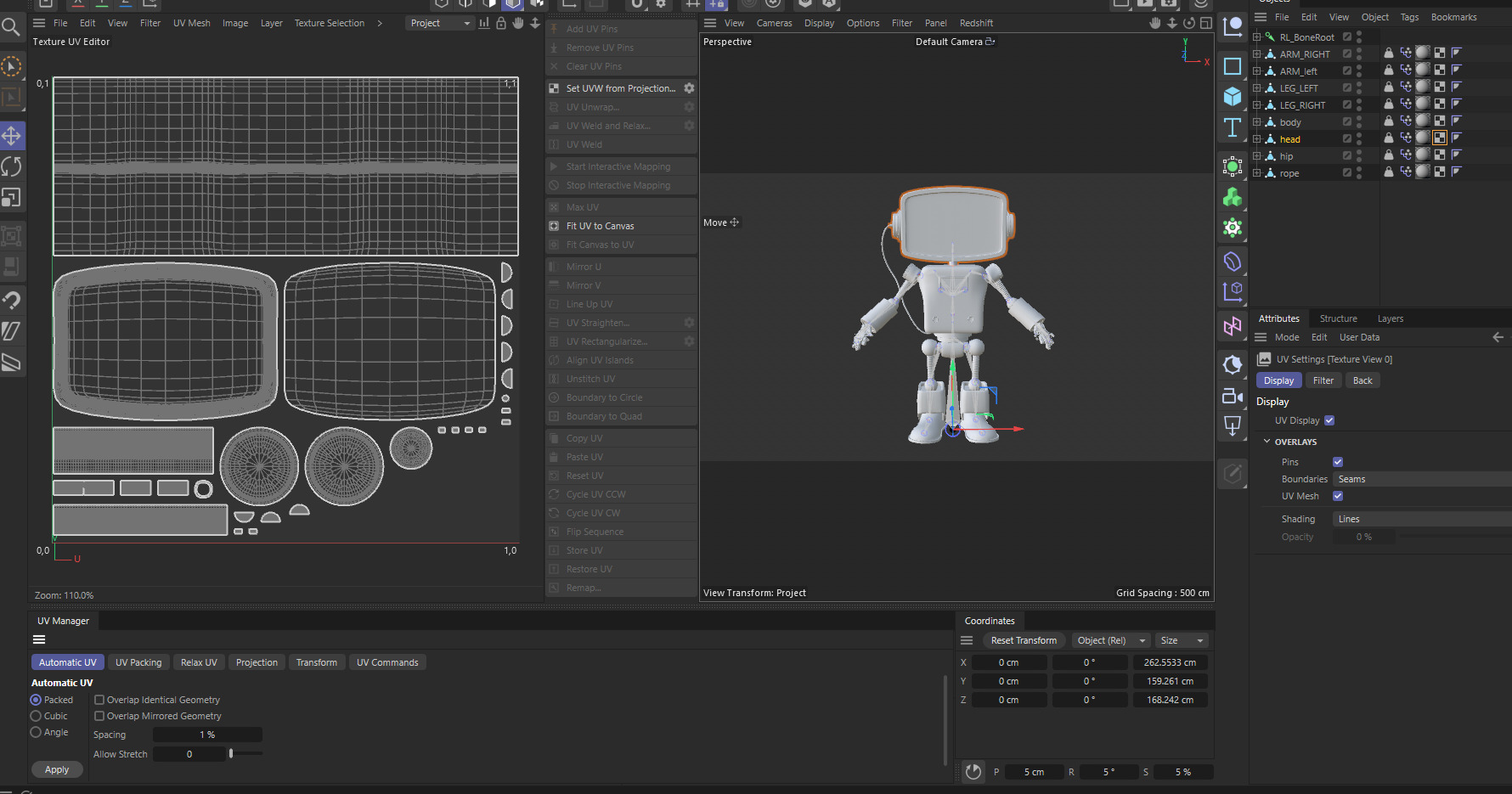 Retro Robot  Game-Ready 3D Model Low-poly 3D model_22