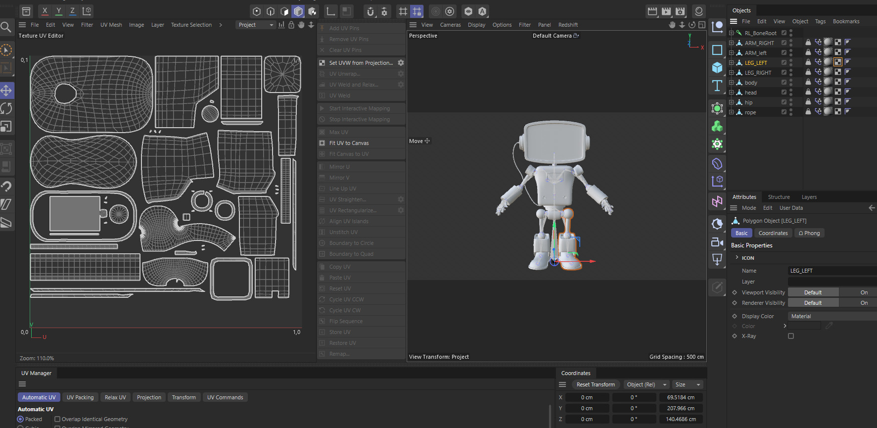 Retro Robot  Game-Ready 3D Model Low-poly 3D model_24