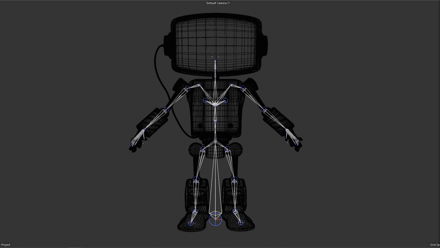 Retro Robot  Game-Ready 3D Model Low-poly 3D model_18