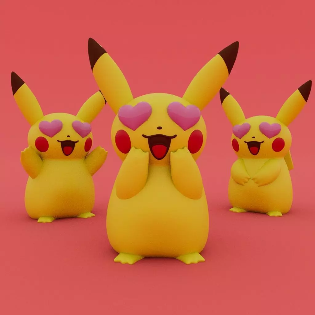 Valentines Special - Pikachu 3D print model_0