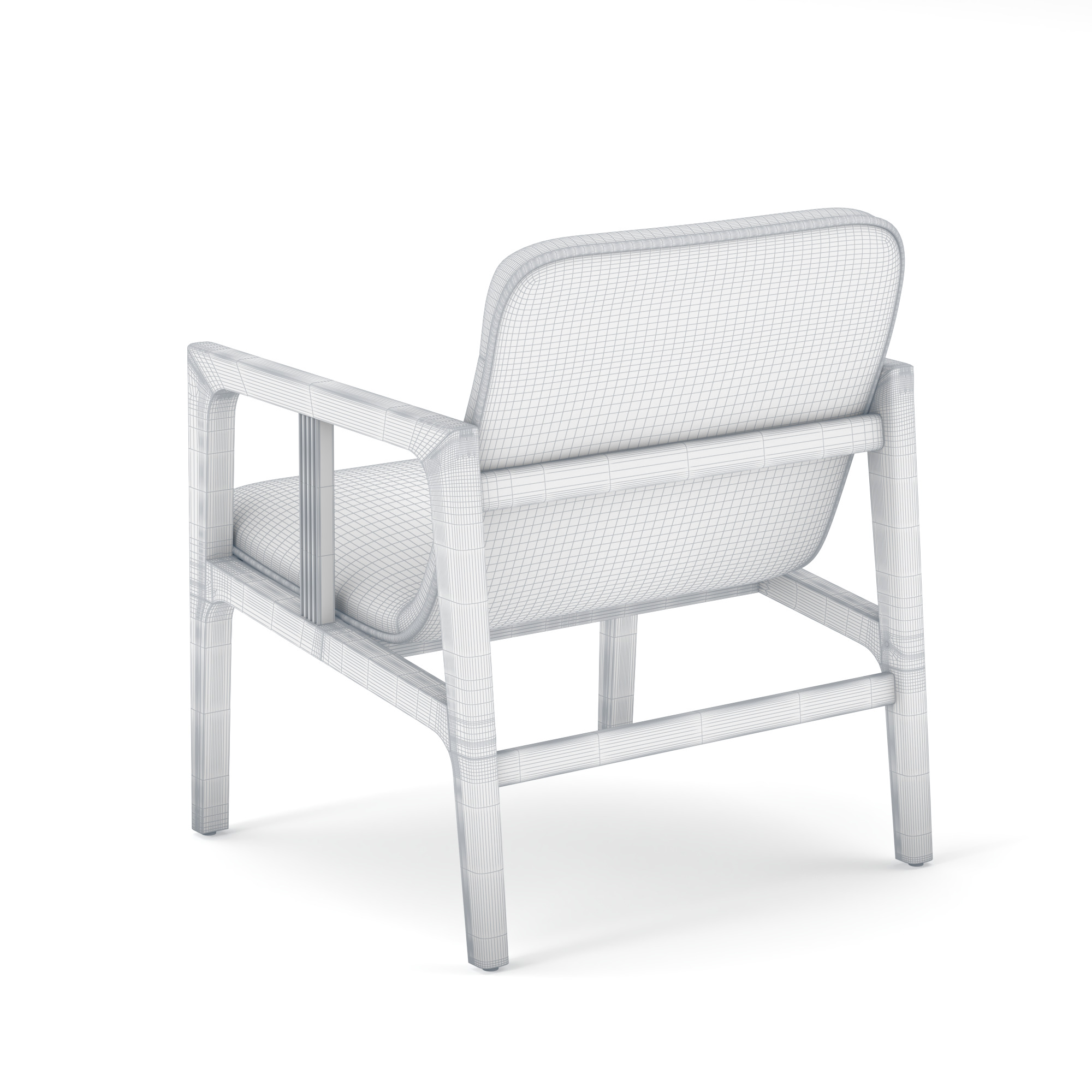 Arm Chair 3D model_7