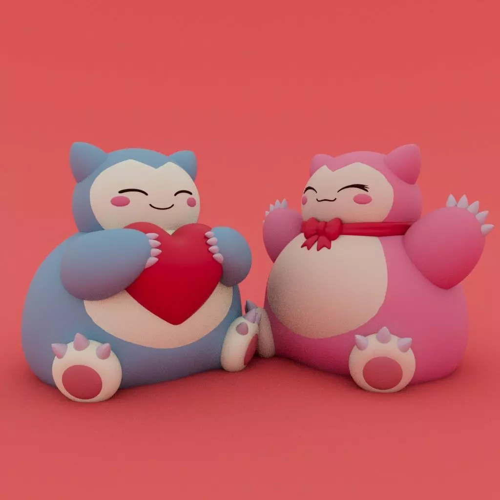 Valentines Special - Snorlax 3D print model_0