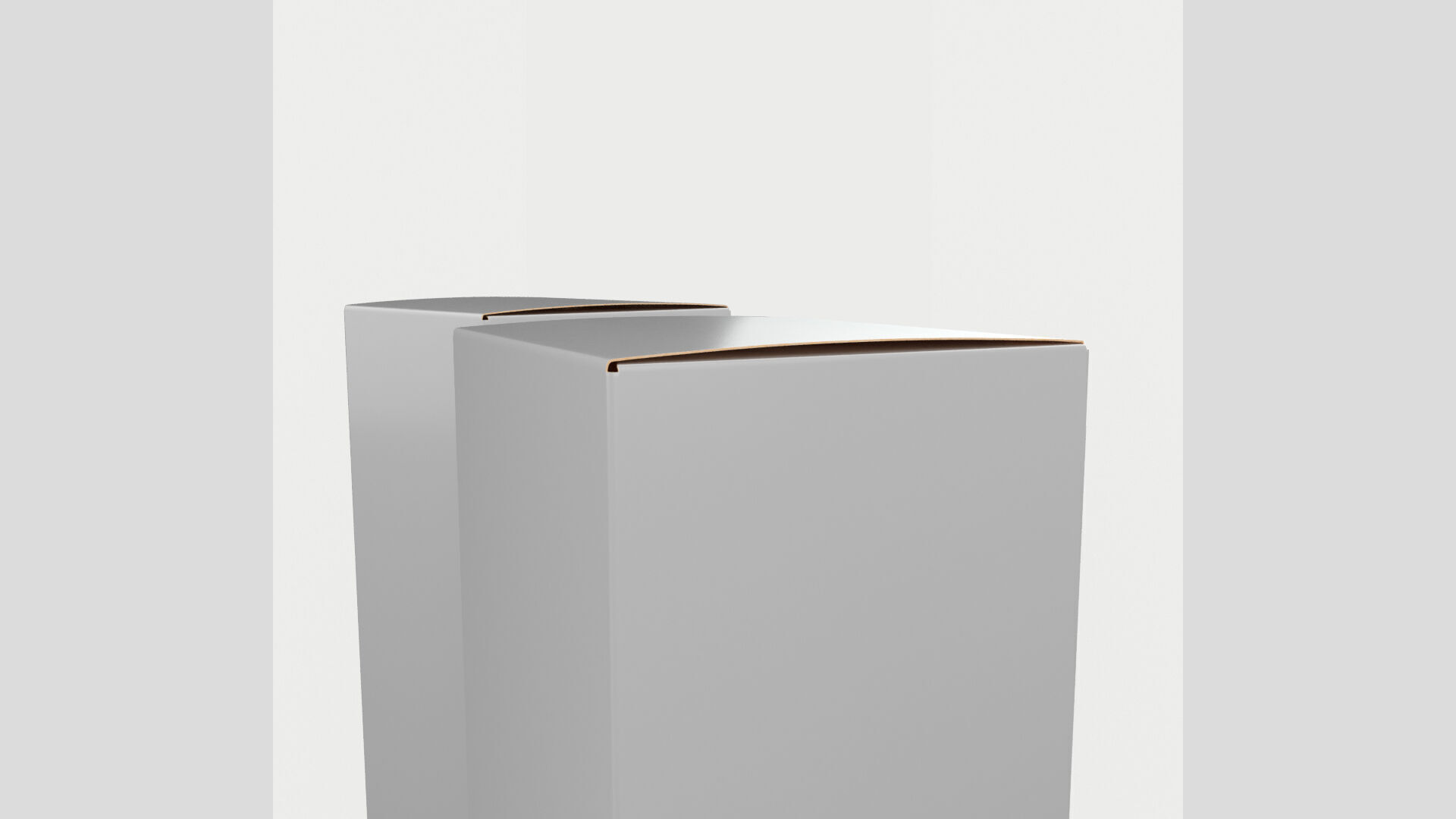 Two Type Lipstick Paper Box Closed Opened Unwrapped Low-poly 3D model_3