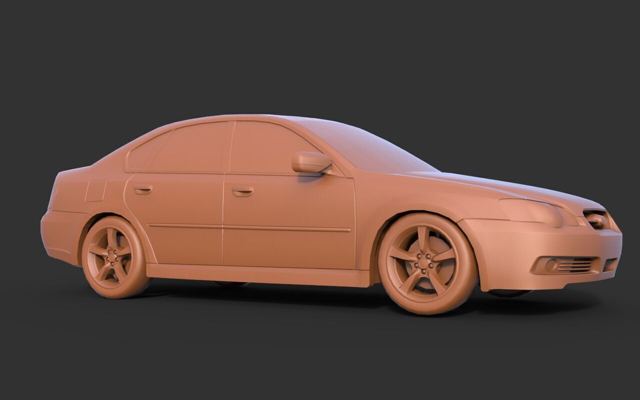 SUBARU LEGACY B4 3D print model_1