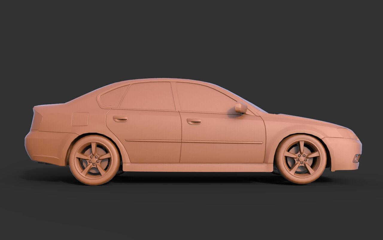SUBARU LEGACY B4 3D print model_2