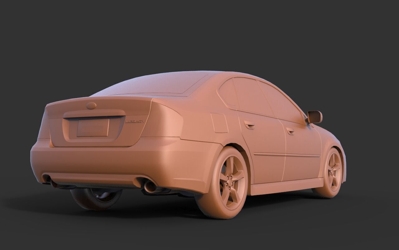 SUBARU LEGACY B4 3D print model_3