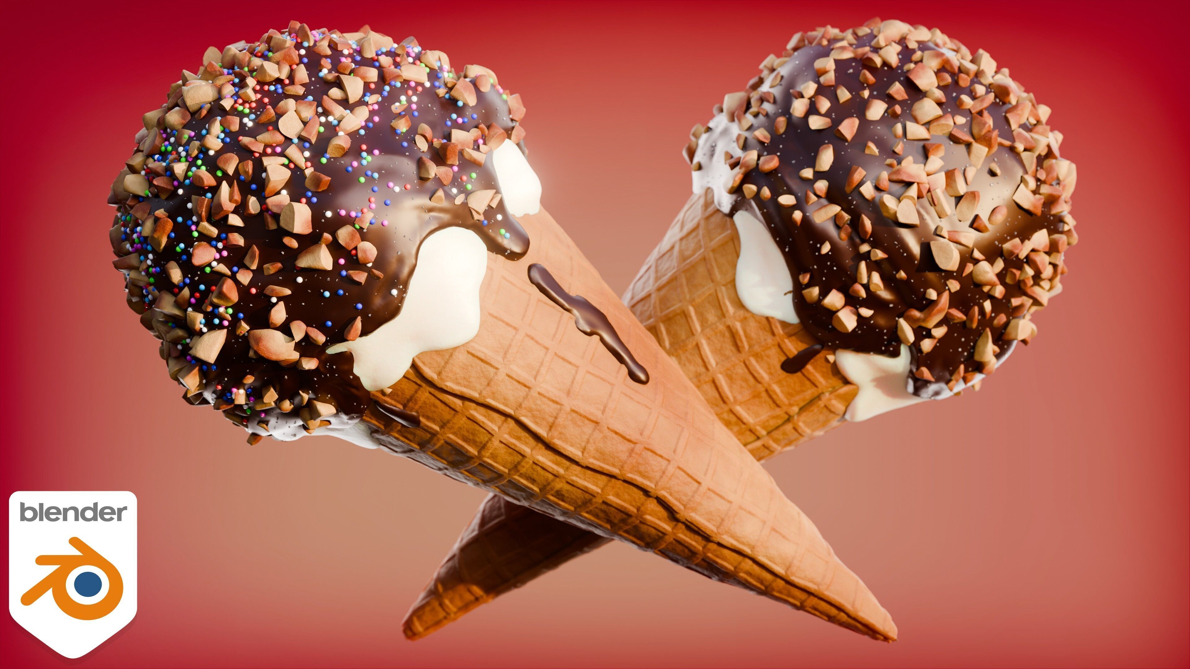 Ice Cream Drumsticks 3D model_17