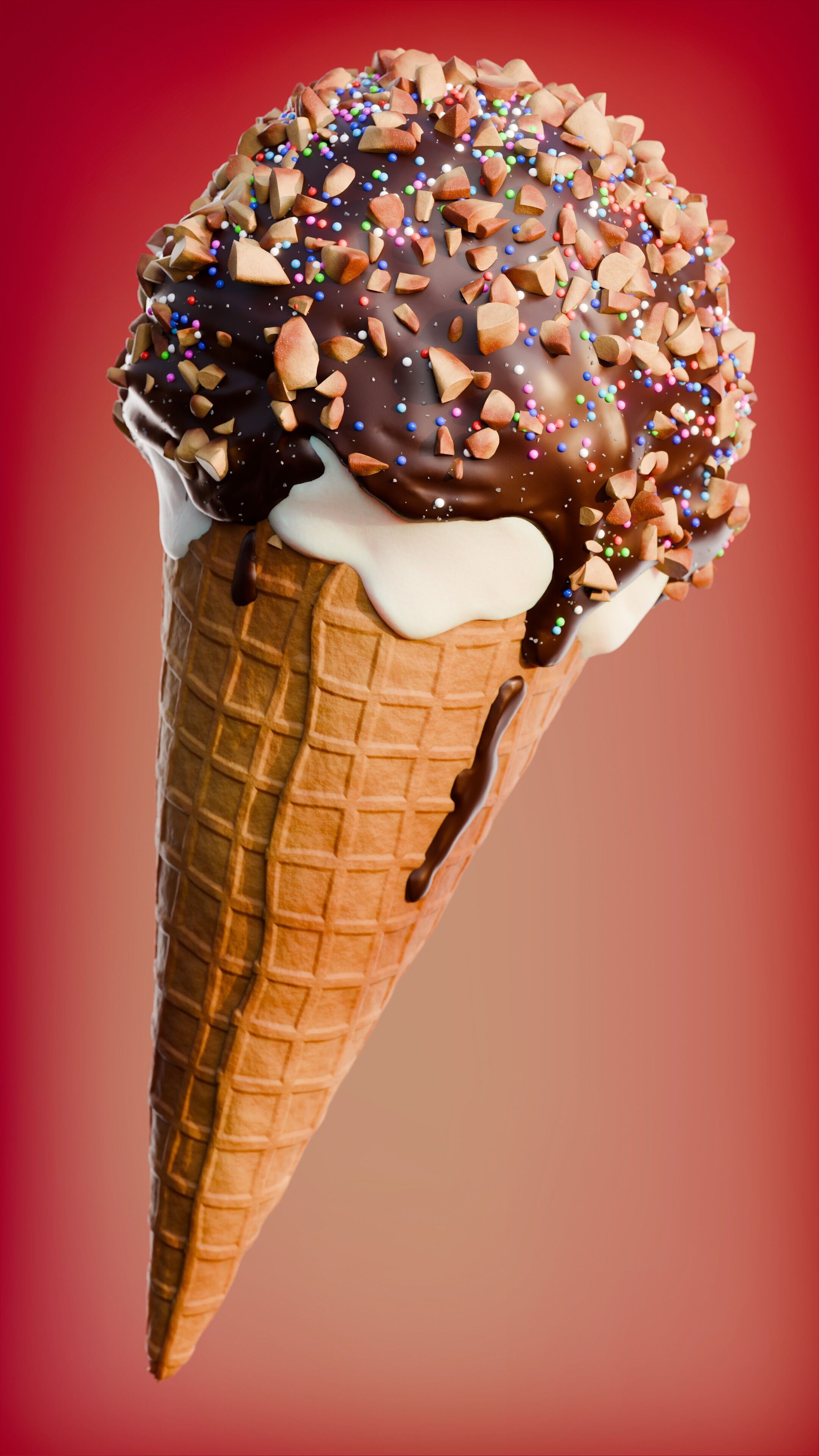 Ice Cream Drumsticks 3D model_13