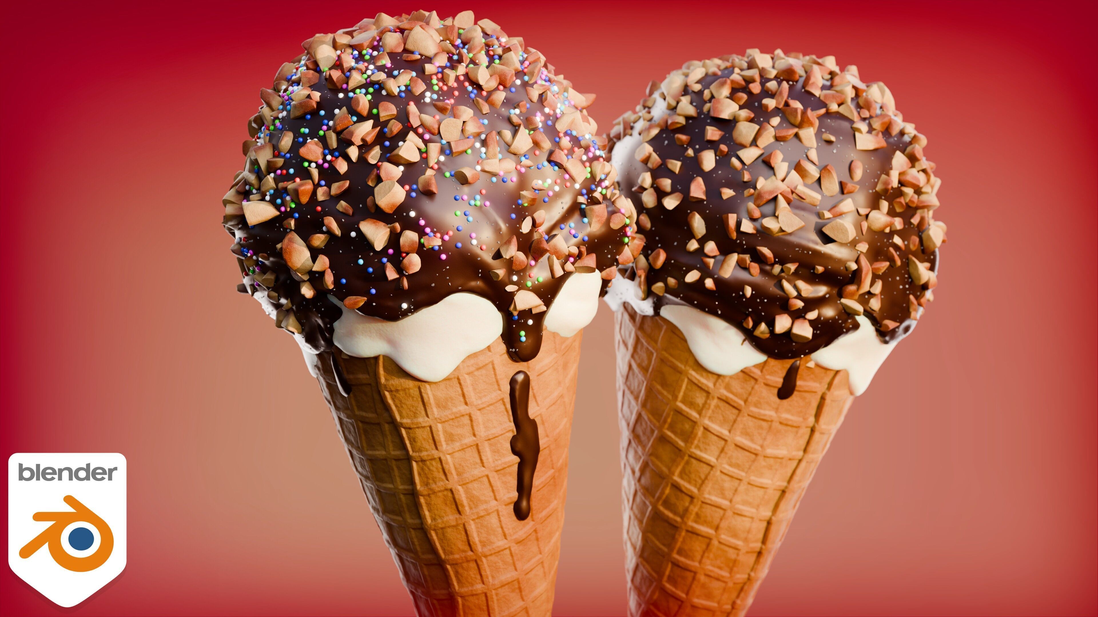 Ice Cream Drumsticks 3D model_18