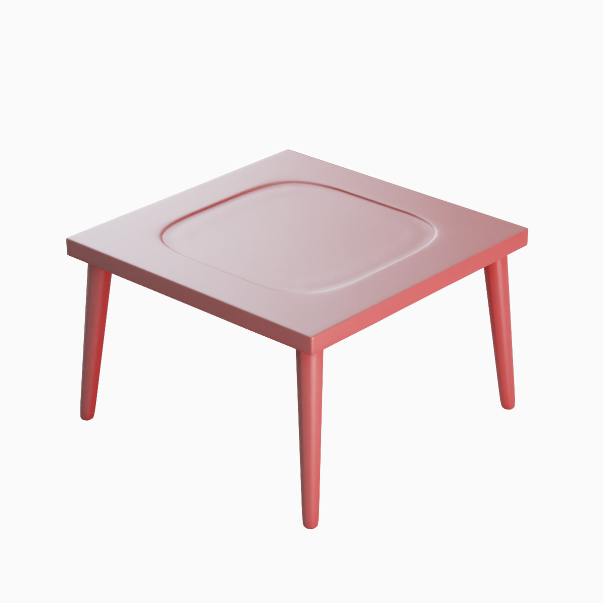 Plastic Table Set 3D model_24