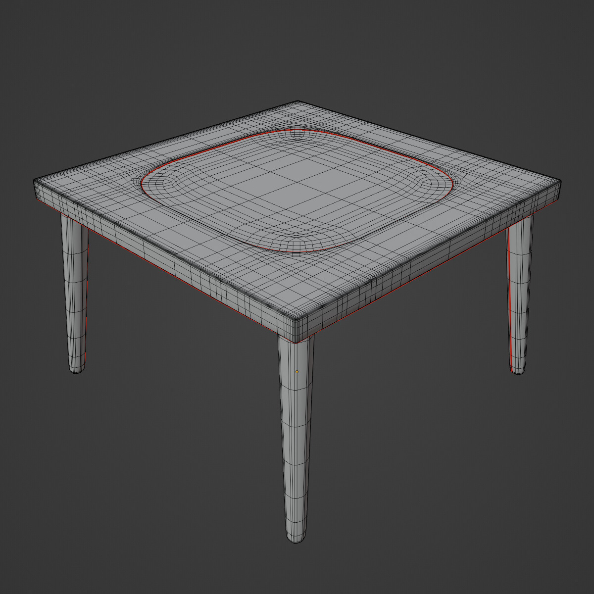 Plastic Table Set 3D model_38