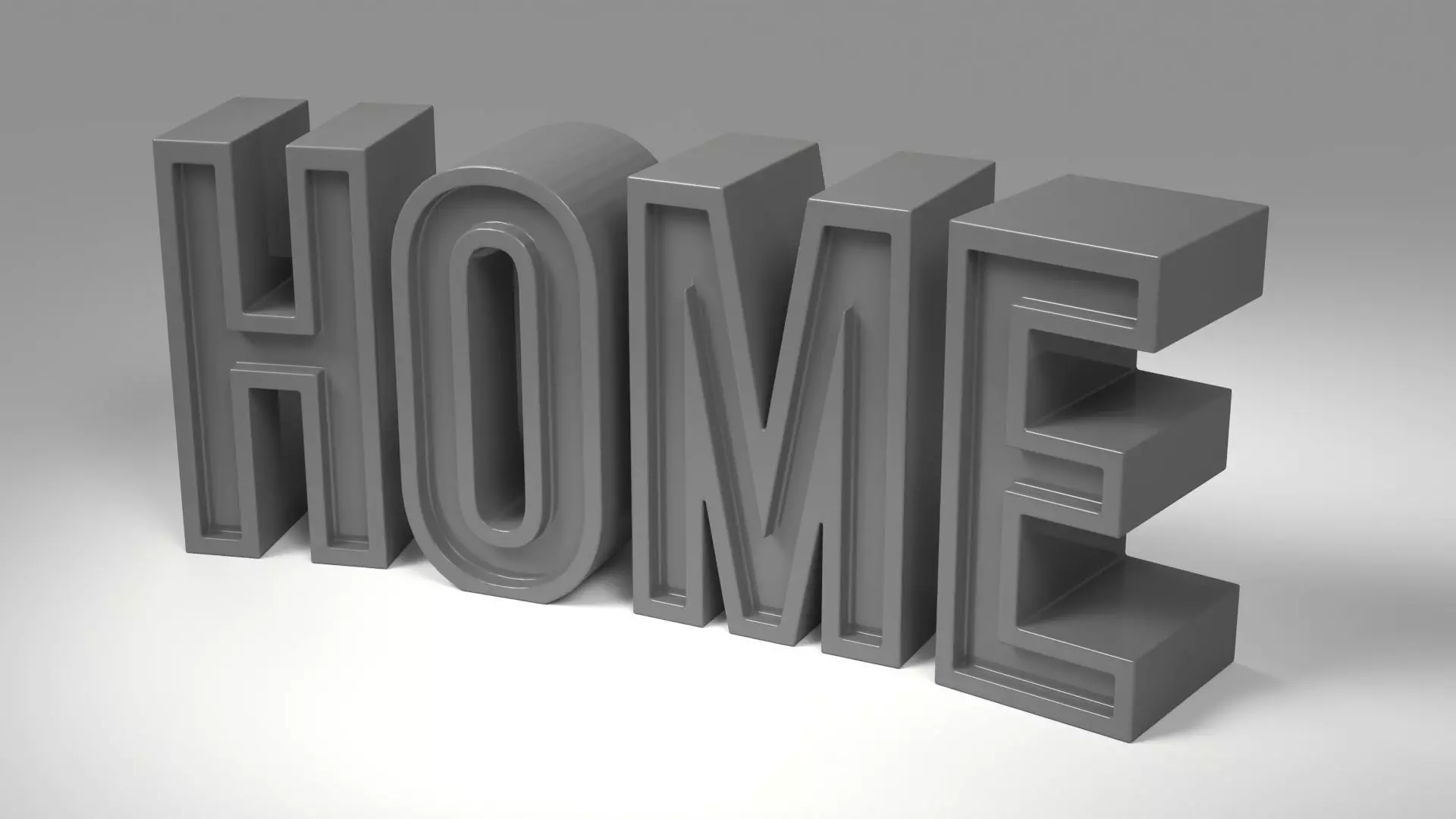 Home Ornamental Letters 3D print model