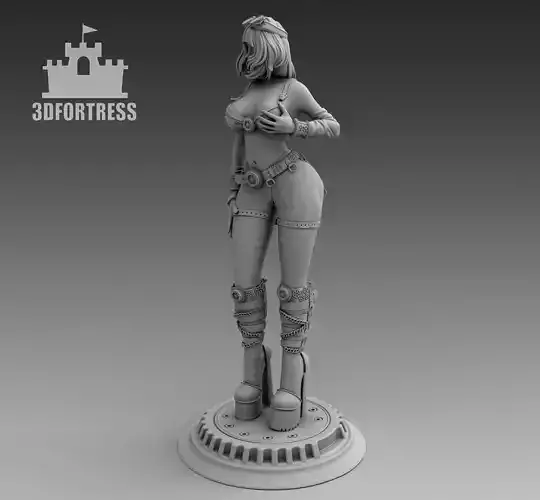 Steampunk-girl 2 3D print model